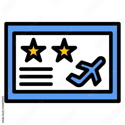 Frequent Flyer Program icon vector image. Can be used for Airline.