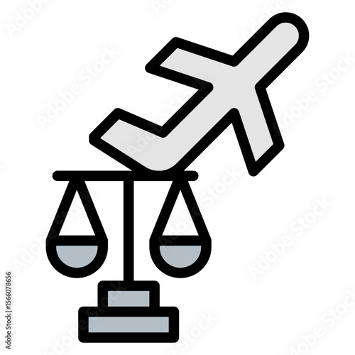 Legalities icon vector image. Can be used for Airline.