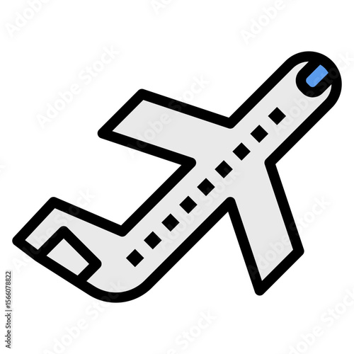Take Off icon vector image. Can be used for Airline.