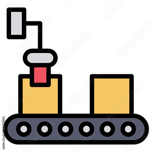 Automotive Industry icon vector image. Can be used for Industry.