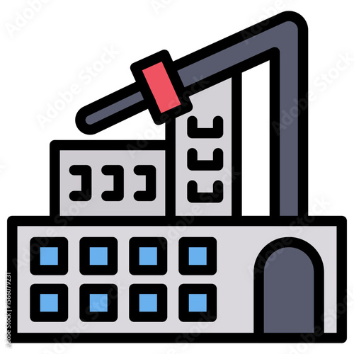 Mining Industry icon vector image. Can be used for Industry.
