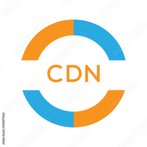 Dynamic Tech Logo Design with CDN Letters and Abstract Motion Elements – Modern Business Identity. CDN Letter Logo.
