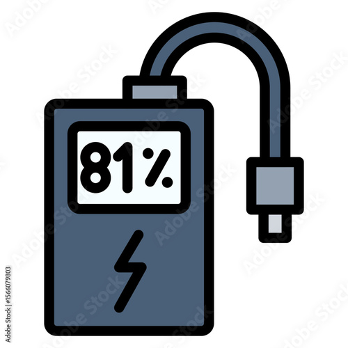 Powerbank icon vector image. Can be used for Technology eCommerce.