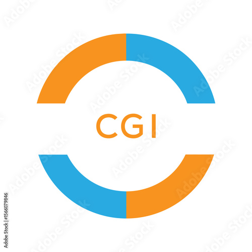 Dynamic Tech Logo Design with CGI Letters and Abstract Motion Elements – Modern Business Identity. CGI Letter Logo.
