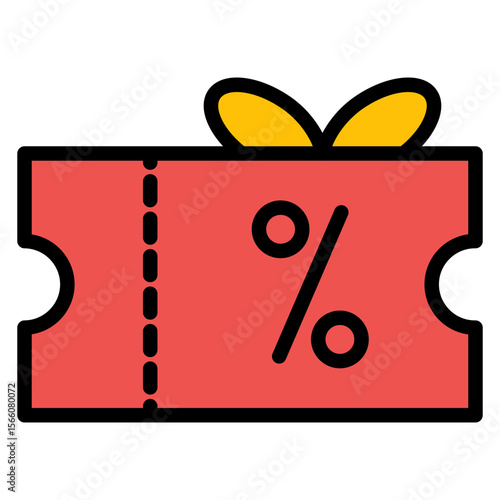 Voucher icon vector image. Can be used for Technology eCommerce.