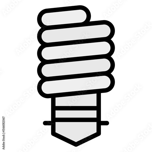 Fluorescent Lamp icon vector image. Can be used for Lighting.