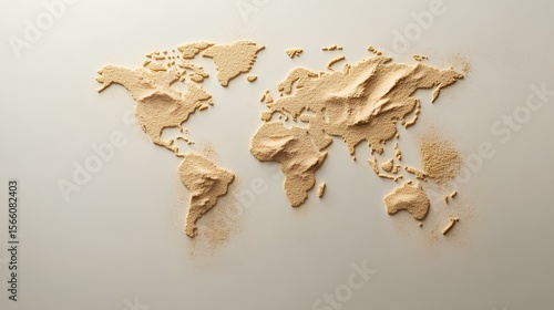Creative topographic map design in minimal style