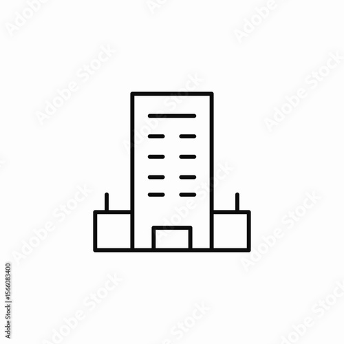 city skyscraper icon sign vector
