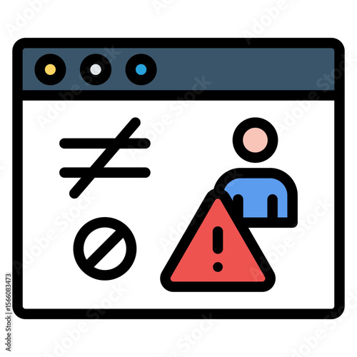 Unauthorized Access icon vector image. Can be used for Privacy.
