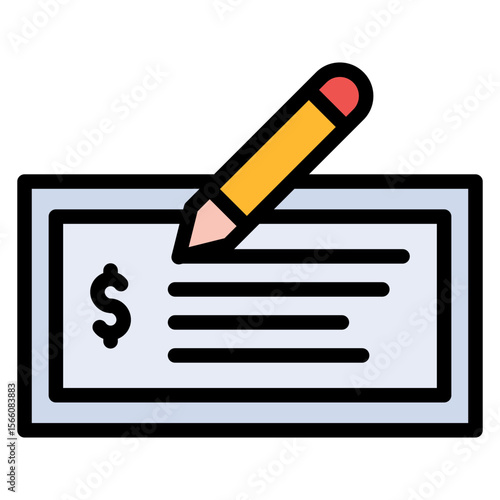 Money Order icon vector image. Can be used for Postal Service.