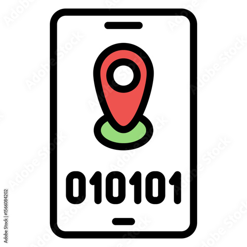 Tracking Number icon vector image. Can be used for Postal Service.