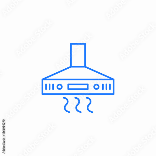 kitchen extractor icon sign vector