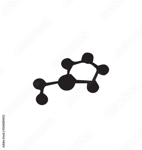 vector illustration of molecule model