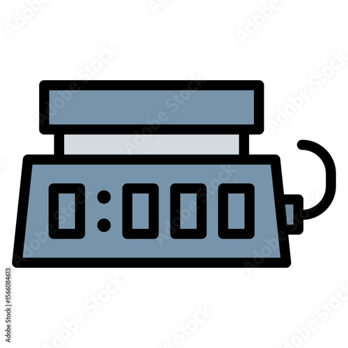 Electronic Balance icon vector image. Can be used for Science.