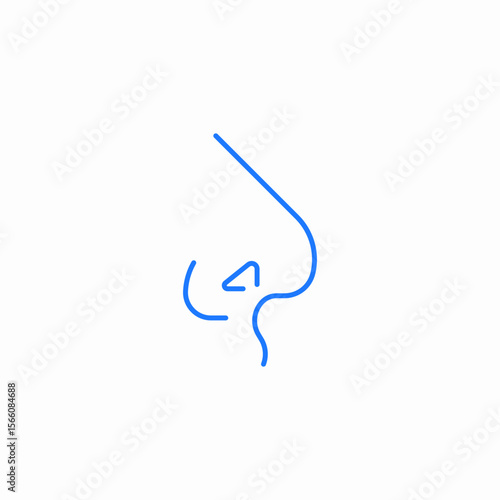 nasal cavity icon sign vector