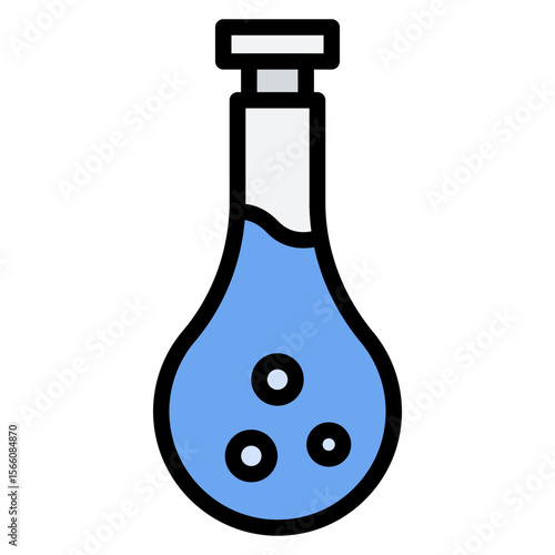 Conical Flask icon vector image. Can be used for Science.