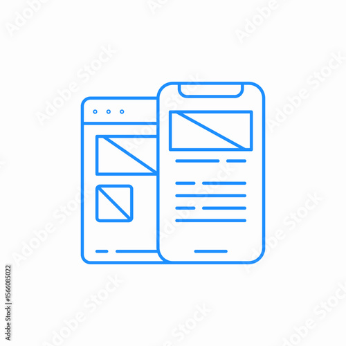 responsive design icon sign vector