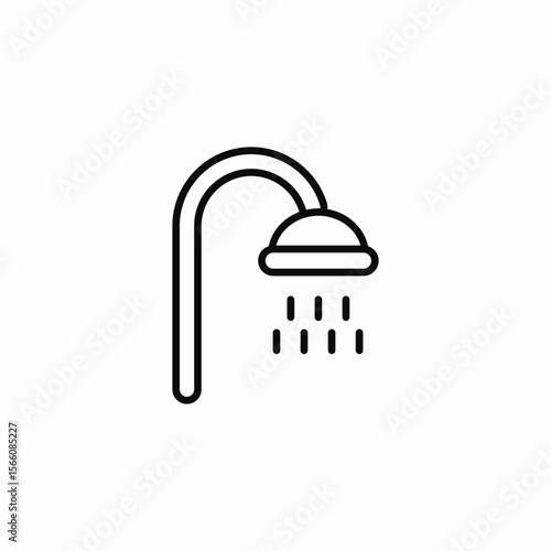 shower head icon sign vector