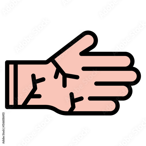 Dry Skin icon vector image. Can be used for Dermatology.