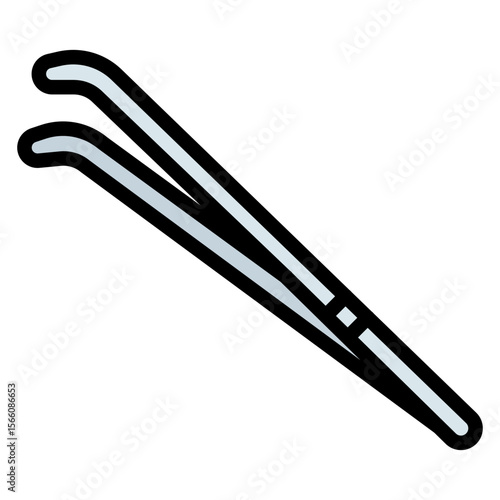 Tweezers icon vector image. Can be used for Dermatology.