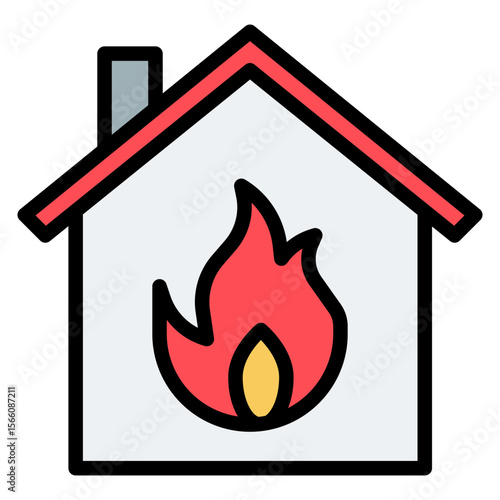 Arson icon vector image. Can be used for Human Rights.