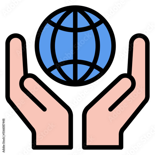 Human Rights icon vector image. Can be used for Human Rights.