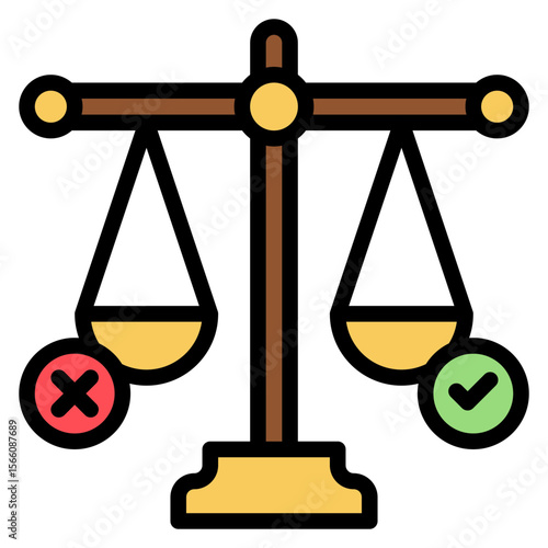 Morality icon vector image. Can be used for Human Rights.