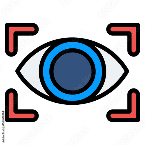 Vision icon vector image. Can be used for Human Resource.
