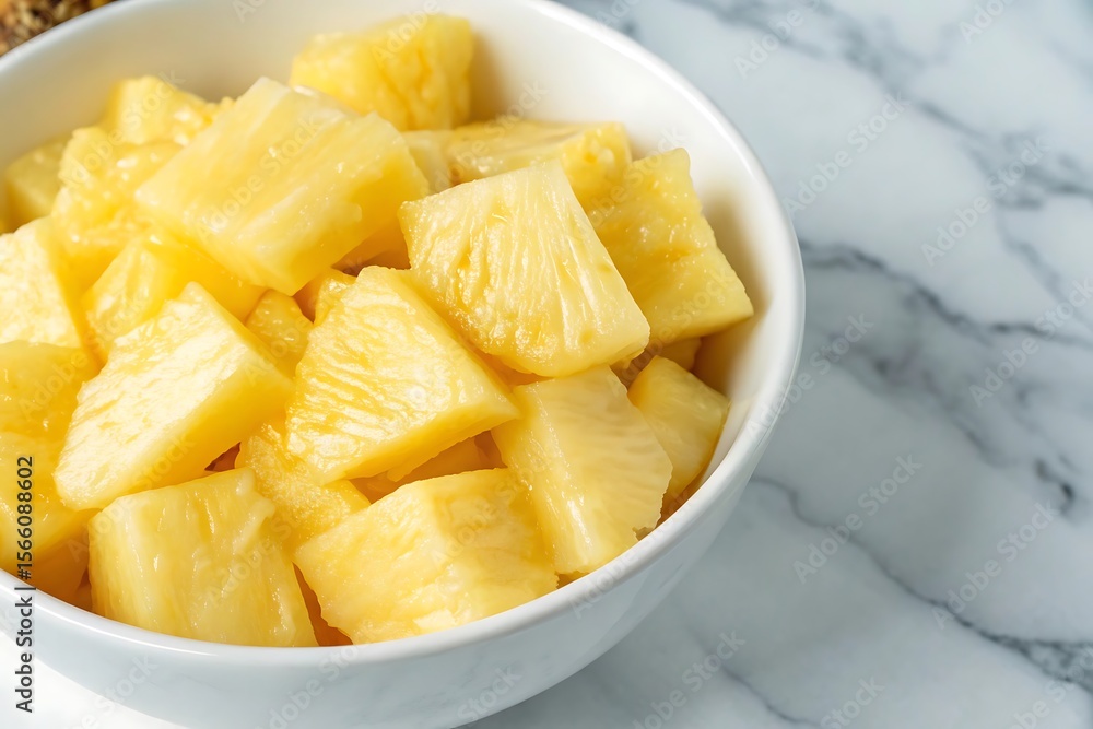 bowl of pineapple chips bowl of pineapple chips