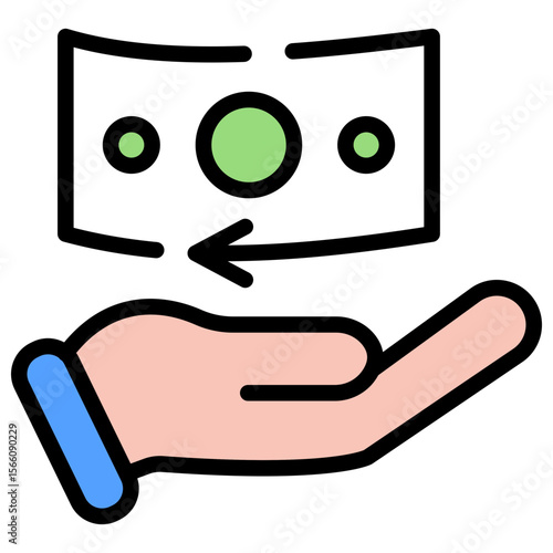 Refund icon vector image. Can be used for Online Store.
