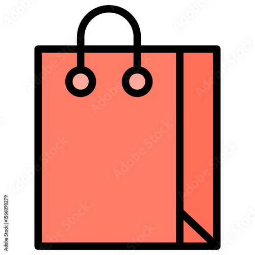 Shopper icon vector image. Can be used for Online Store.
