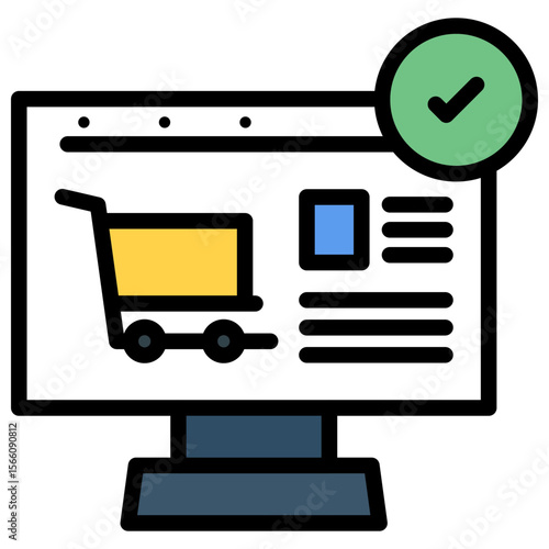 Checkout Details icon vector image. Can be used for Ecommerce Store.