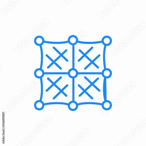 fishing net icon sign vector