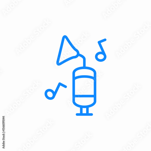 gramophone music icon sign vector