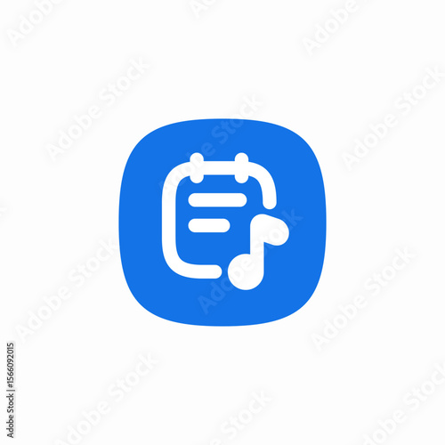music lyrics icon sign vector