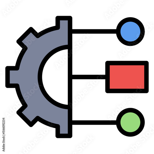 Resource Allocation icon vector image. Can be used for Project Assesment.