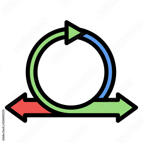 Scrum icon vector image. Can be used for Project Assesment.