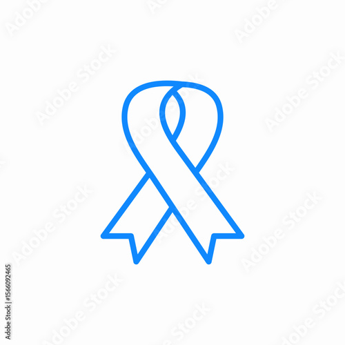 ribbon support icon sign vector