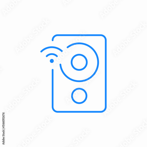 smart speaker icon sign vector