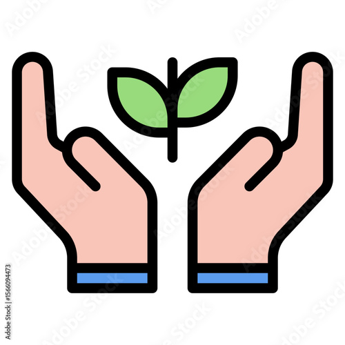 Community Garden icon vector image. Can be used for Public Utilities.