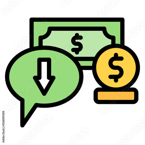 Loan Closure icon vector image. Can be used for Loan.