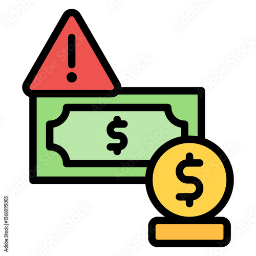 Loan Default icon vector image. Can be used for Loan.