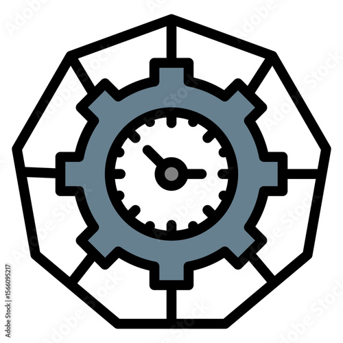 Capacity Planning icon vector image. Can be used for Operations Management.
