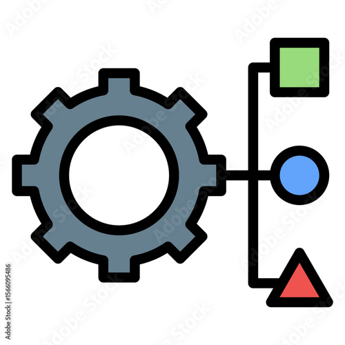 Resource Allocation icon vector image. Can be used for Operations Management.