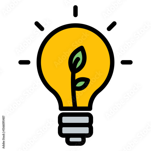 Resource Efficiency icon vector image. Can be used for Operations Management.