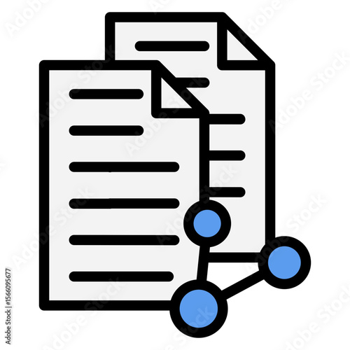 Document Sharing icon vector image. Can be used for Remote Working.