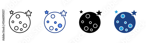 Full Moon icon sheet multiple style collection