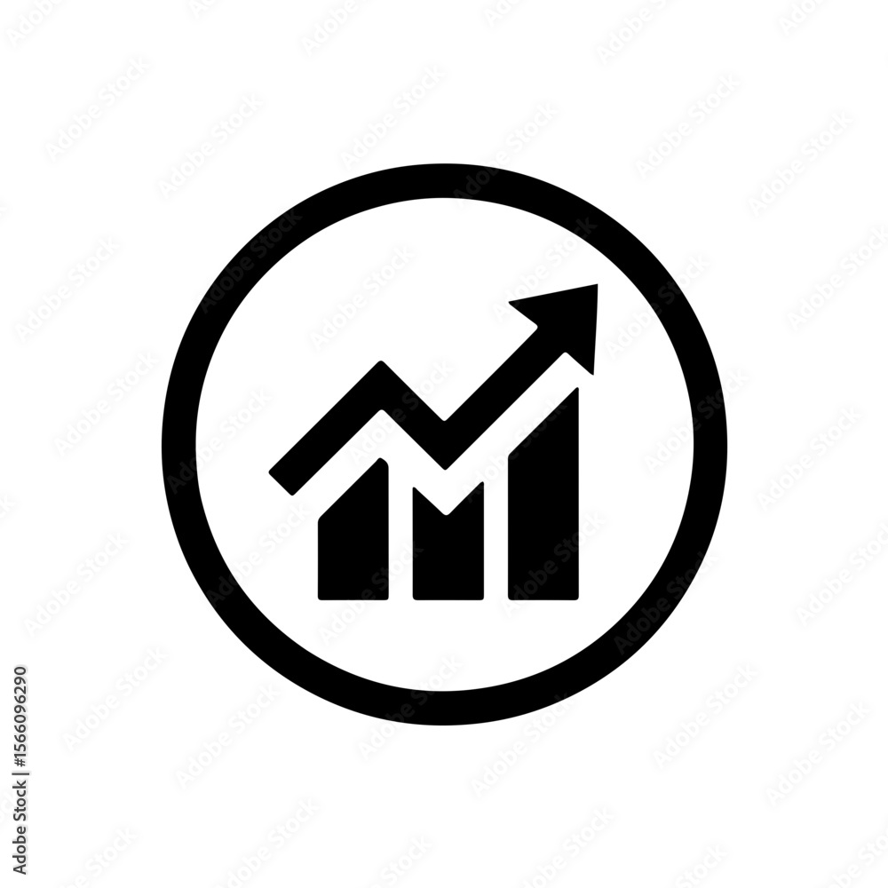 vector icon stock market graph vector icon stock market graph