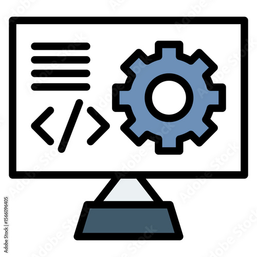 Web Development icon vector image. Can be used for Freelancer.