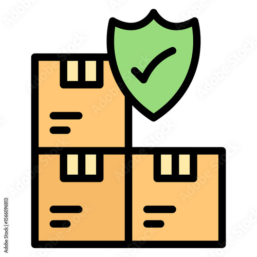 Shipment Insurance icon vector image. Can be used for Order Fulfilment.